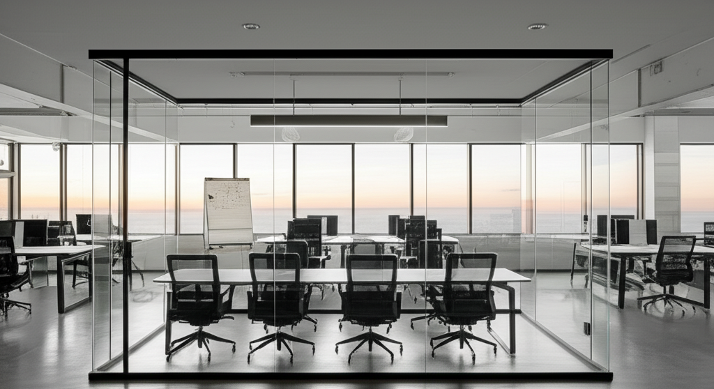 Modern corporate office environment